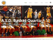 Tablet Screenshot of basketquartu.it